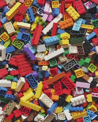 Colorful LEGO bricks